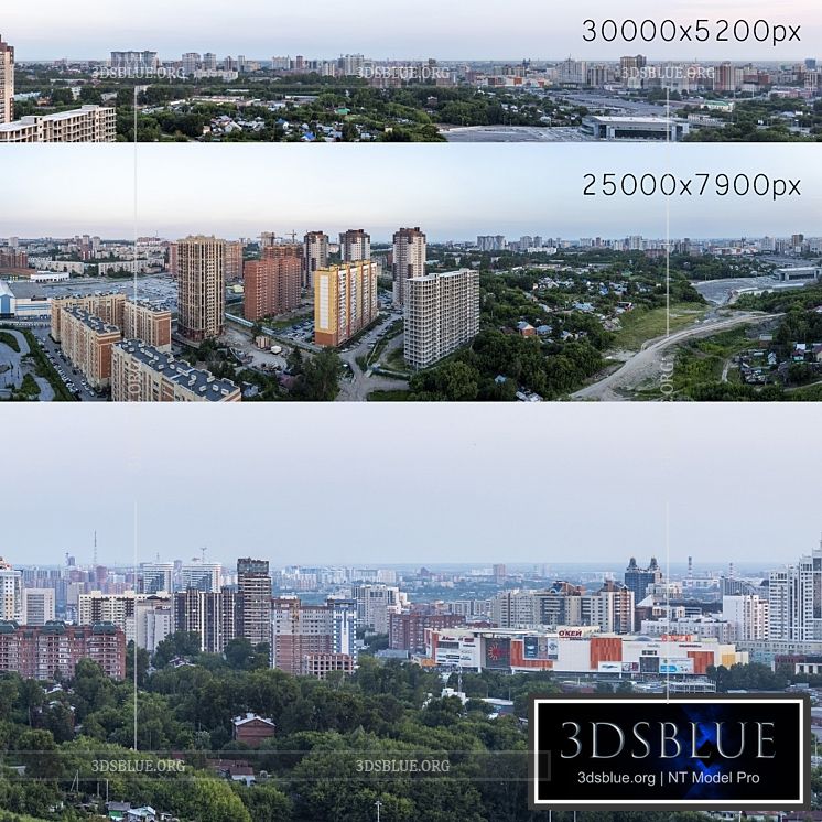 Panoramas of Novosibirsk. 2 pcs 3DS Max - thumbnail 3