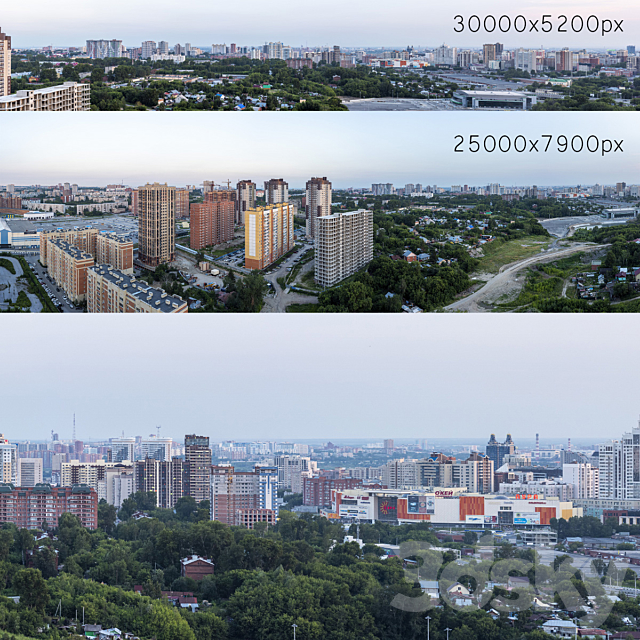 Panoramas of Novosibirsk. 2 pcs 3DSMax File - thumbnail 1