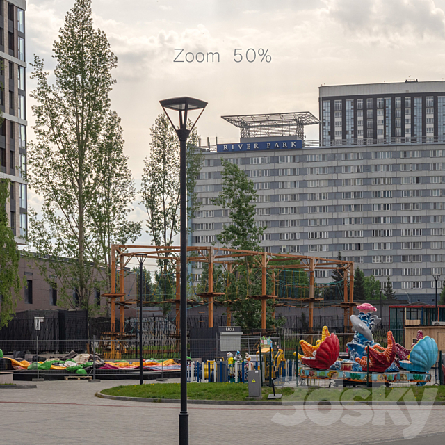 Panoramas of Novosibirsk. Left bank and park 3DS Max Model - thumbnail 6