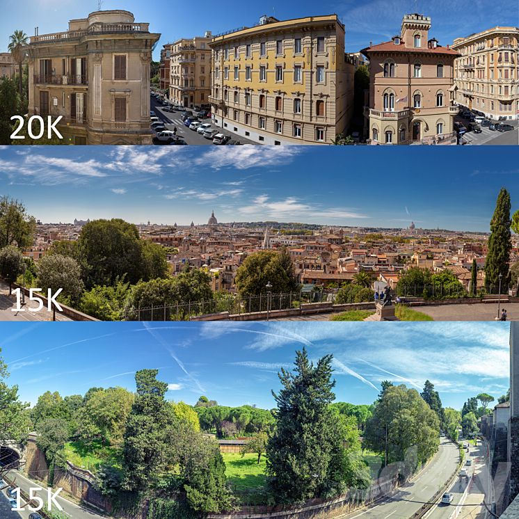 Panoramas of Rome 3DS Max - thumbnail 1