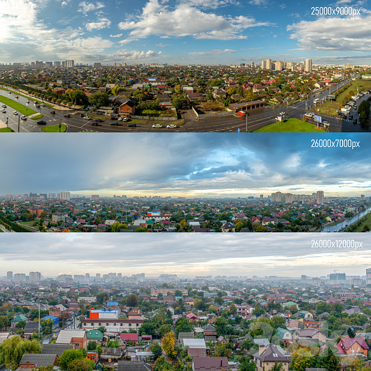 Panoramas on Krasnodar 3DS Max - thumbnail 1