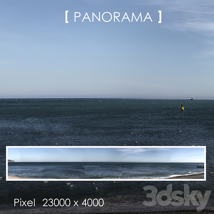 Set of panoramas of the sea 3DS Max - thumbnail 1