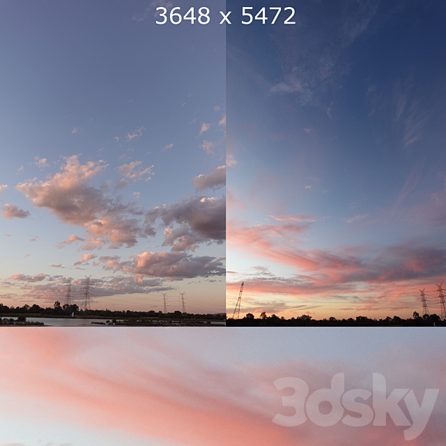 Sunset and Dusk skies 3ds Max - thumbnail 1