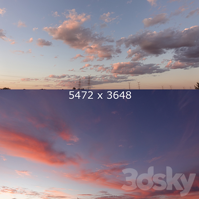 Sunset and Dusk skies 3ds Max - thumbnail 2