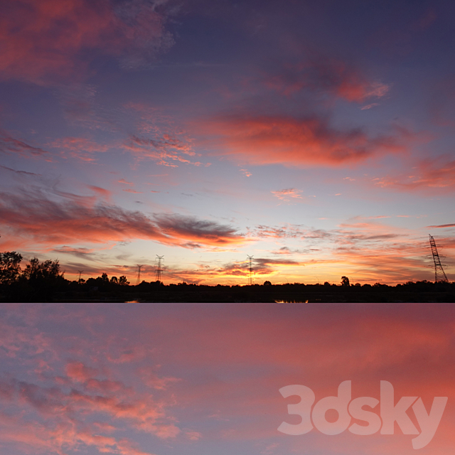 Sunset and Dusk skies 3ds Max - thumbnail 3