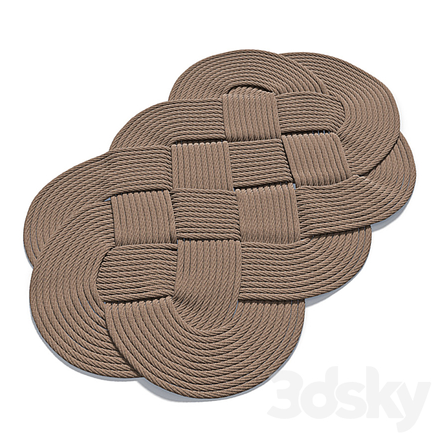 Braided rug 3DSMax File - thumbnail 1