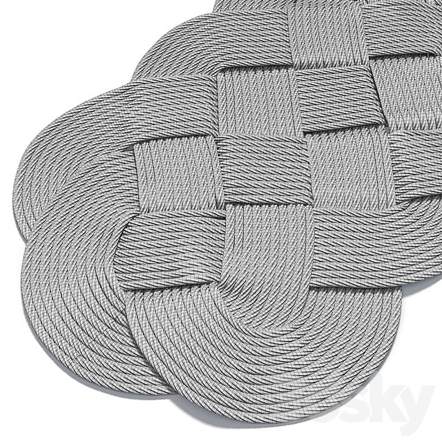 Braided rug 3DSMax File - thumbnail 3