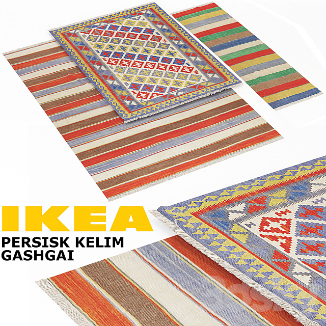 IKEA PERSISK KELIM GASHGAI SET 3ds Max - thumbnail 1