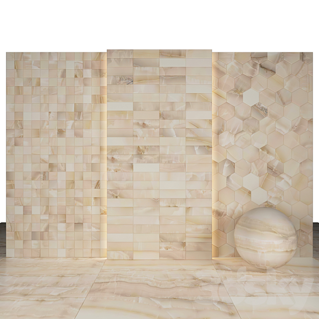 Akoya Beige Marble 3DS Max Model - thumbnail 3