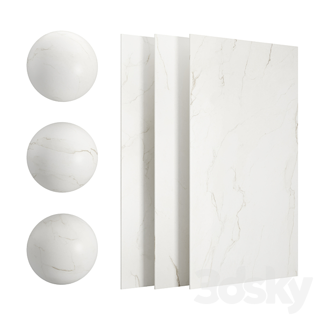 Antolini Calacatta Brasil Marble 3ds Max - thumbnail 1