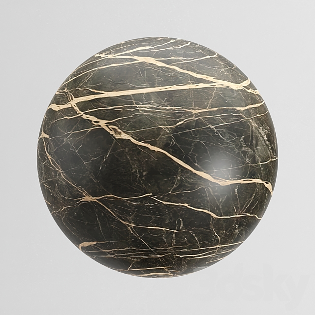 Antolini Marble Black & Gold 3ds Max - thumbnail 3