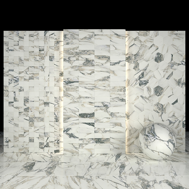 Arabescato Marble 04 3DS Max Model - thumbnail 3