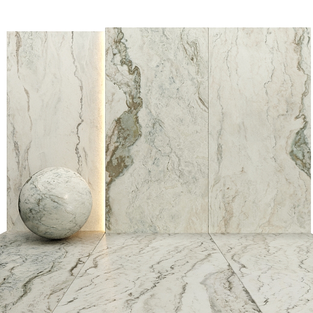 AY Slab Marble Set 014 3DS Max Model - thumbnail 2