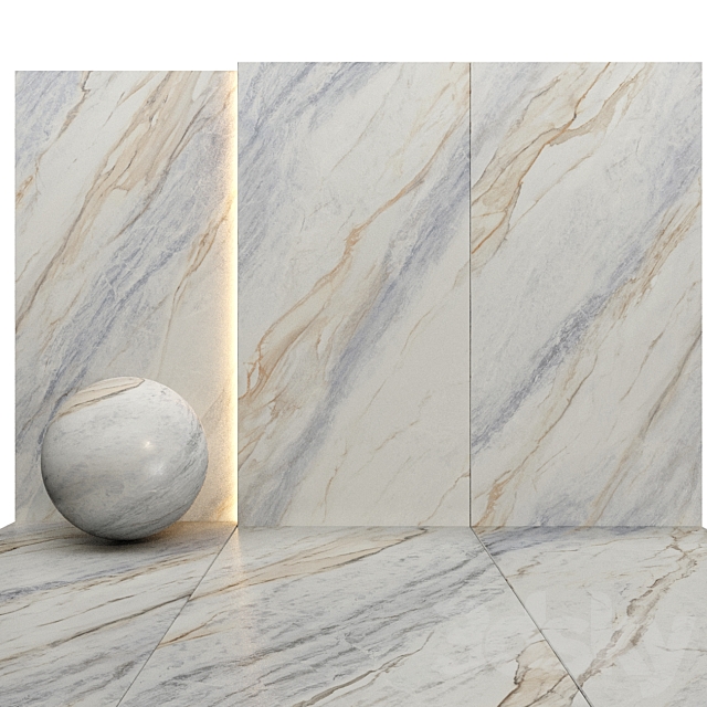 AY Slab Marble Set 016 3DS Max Model - thumbnail 2