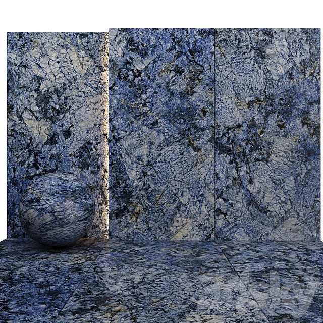 AY Slab Marble Set 016 3DS Max Model - thumbnail 4