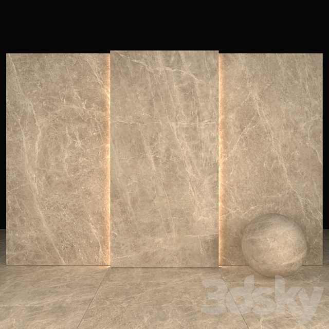 Beautiful sable marble 3ds Max - thumbnail 1