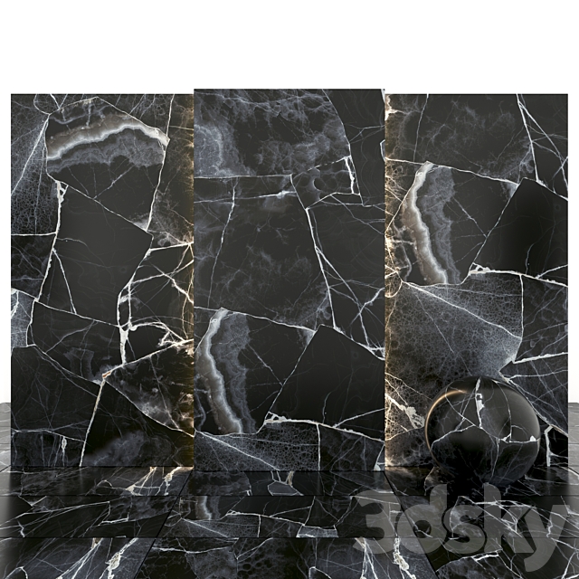 Black Marble 04 3DS Max Model - thumbnail 2