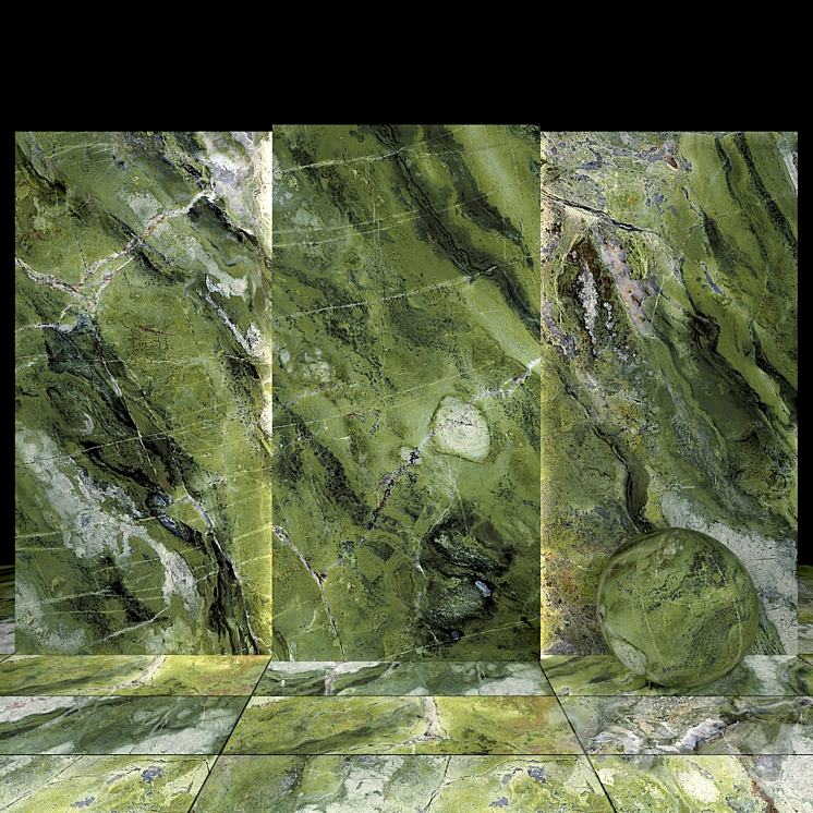 Brilliant Green Marble 02 3DS Max - thumbnail 2