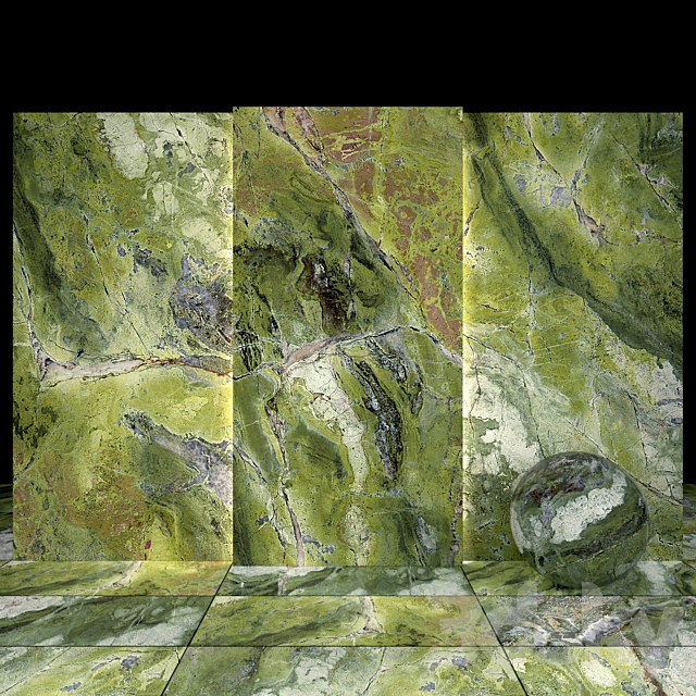 Brilliant Green Marble 02 3DSMax File - thumbnail 1