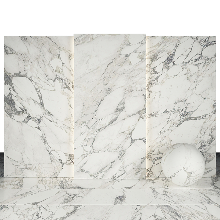 Classic Arabescato Marble 02 3DS Max Model - thumbnail 1