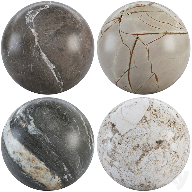 Collection Marble 086 3DS Max Model - thumbnail 3