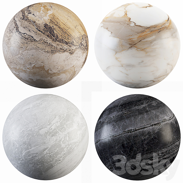 Collection Marble 16 3ds Max - thumbnail 1