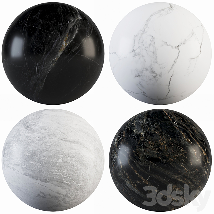 Collection Marble 23 3DS Max Model - thumbnail 3