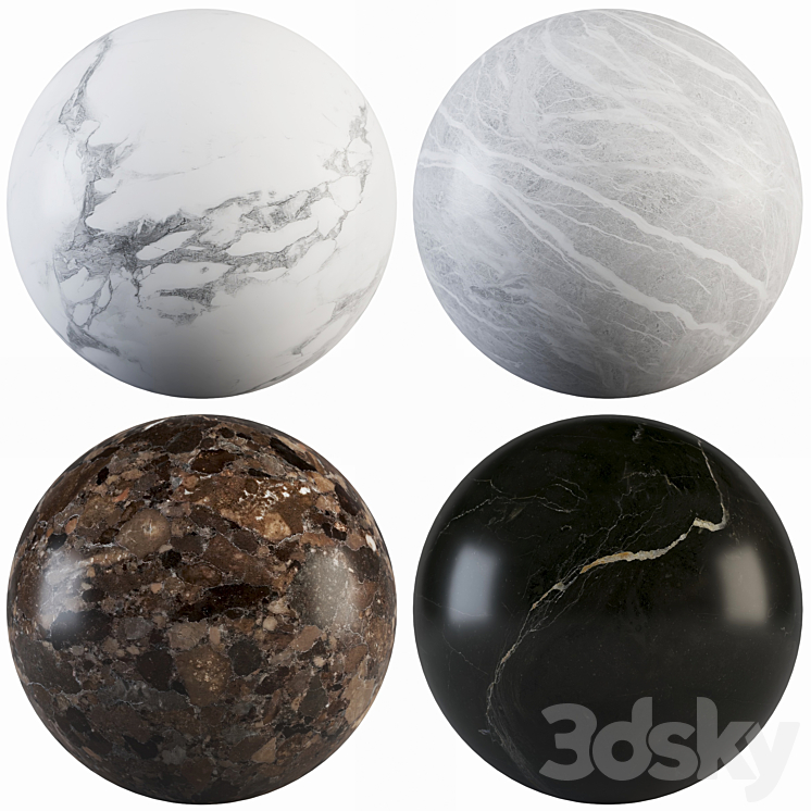 Collection Marble 24 3DS Max Model - thumbnail 1