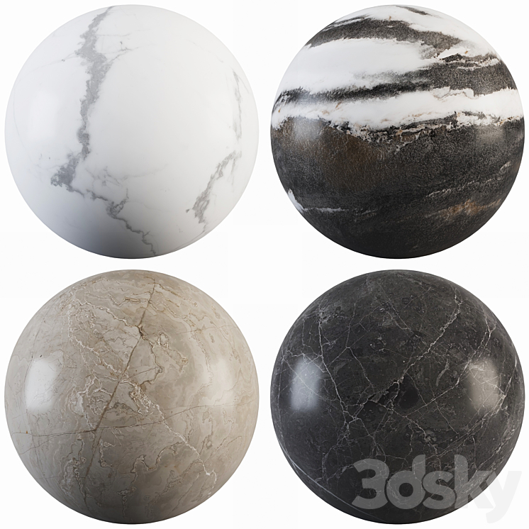 Collection Marble 25 3DS Max Model - thumbnail 1