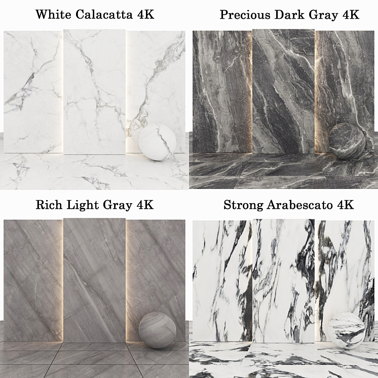 Collection Marble 27 3DS Max Model - thumbnail 2