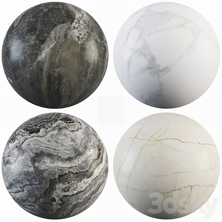 Collection Marble 32 3DS Max Model - thumbnail 1