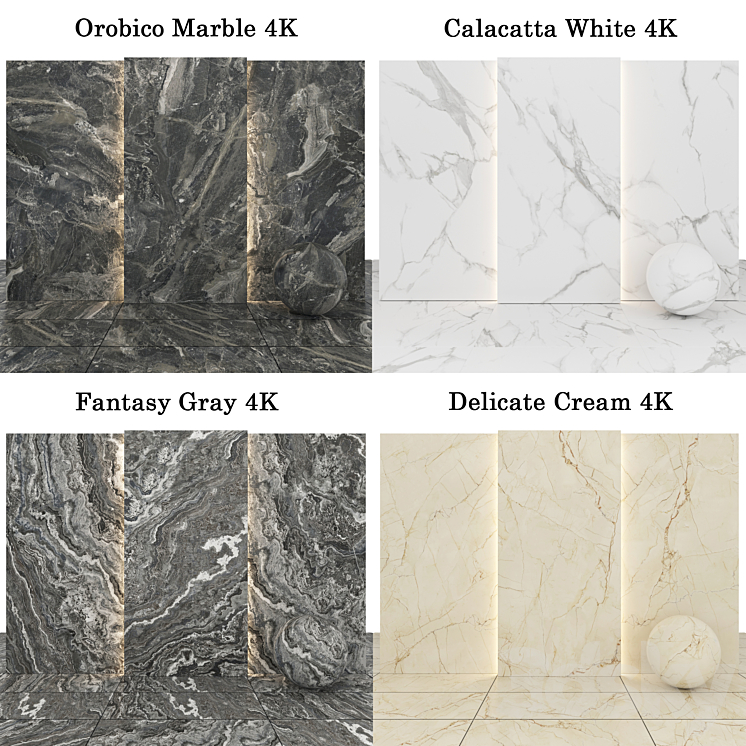 Collection Marble 32 3DS Max Model - thumbnail 2