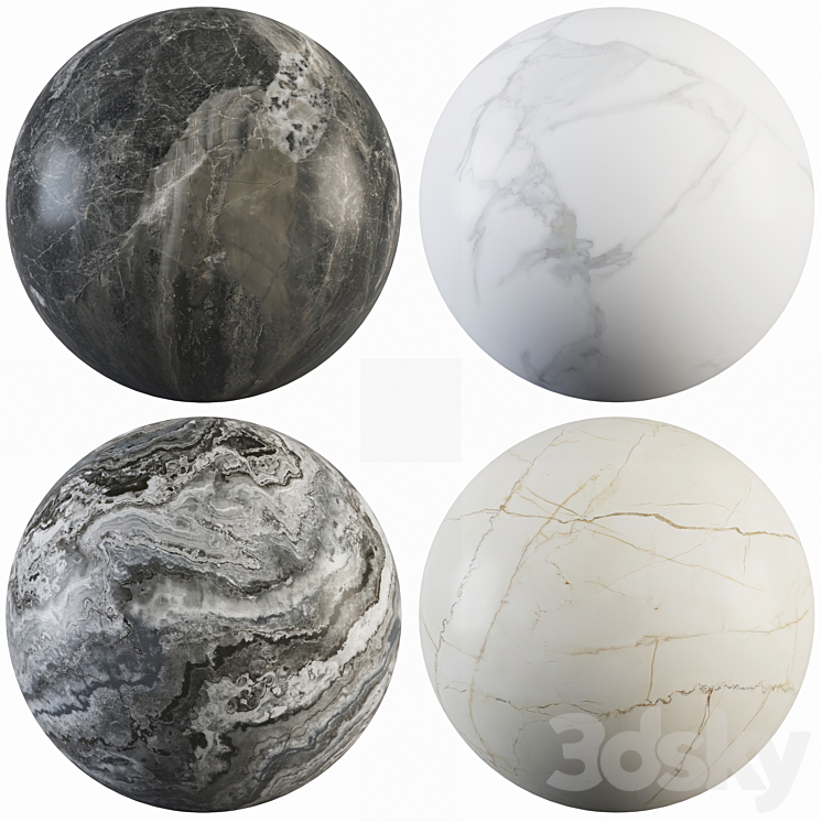 Collection Marble 32 3DS Max - thumbnail 1