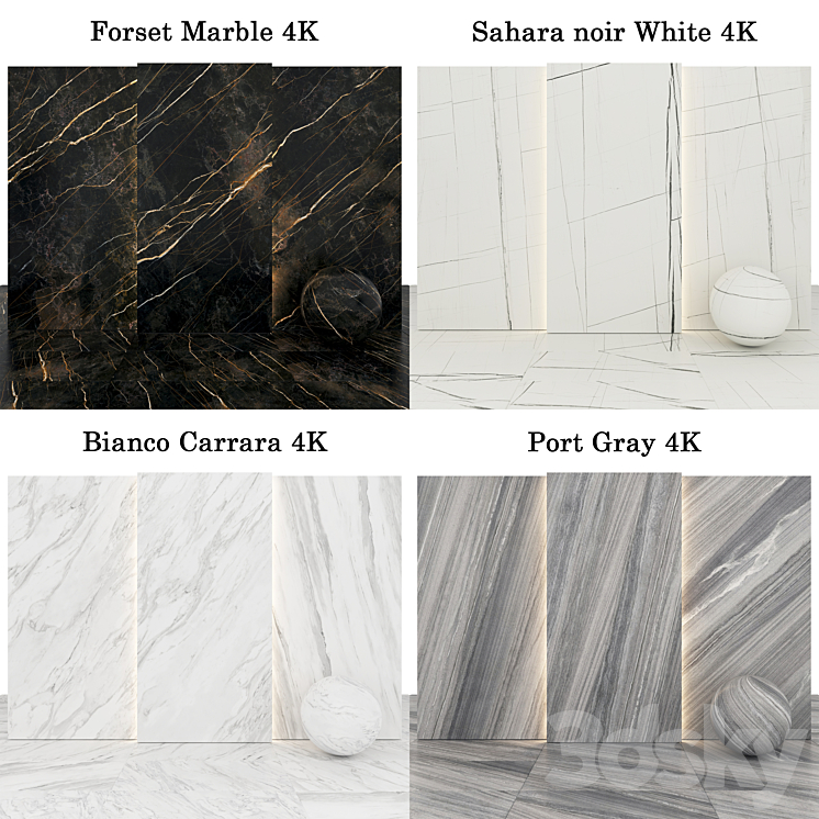 Collection Marble 40 3DS Max - thumbnail 2