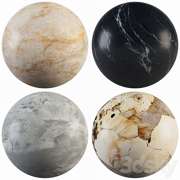 Collection Marble 51 3DS Max Model - thumbnail 1