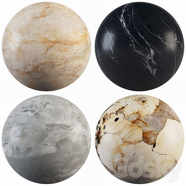 Collection Marble 51 3ds Max - thumbnail 1