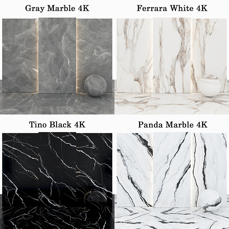 Collection Marble 56 3DS Max Model - thumbnail 2