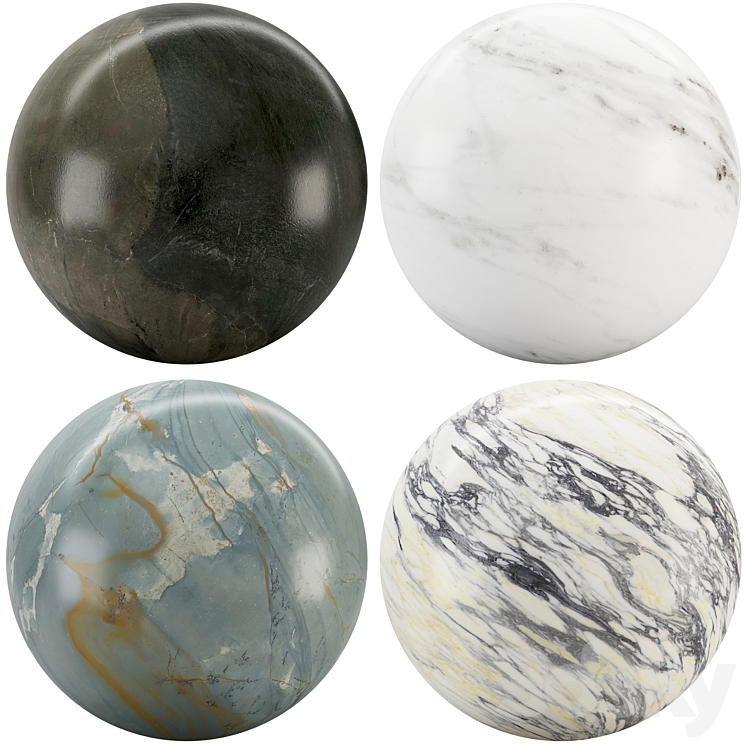 Collection Marble 76 3DS Max Model - thumbnail 1