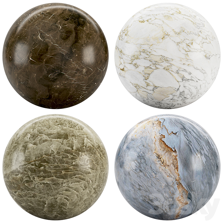 Collection Marble 80 3DS Max Model - thumbnail 1