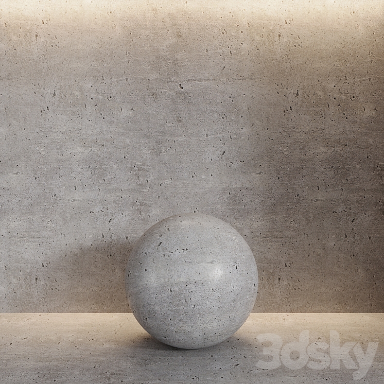 Concrete material 3DS Max Model - thumbnail 1