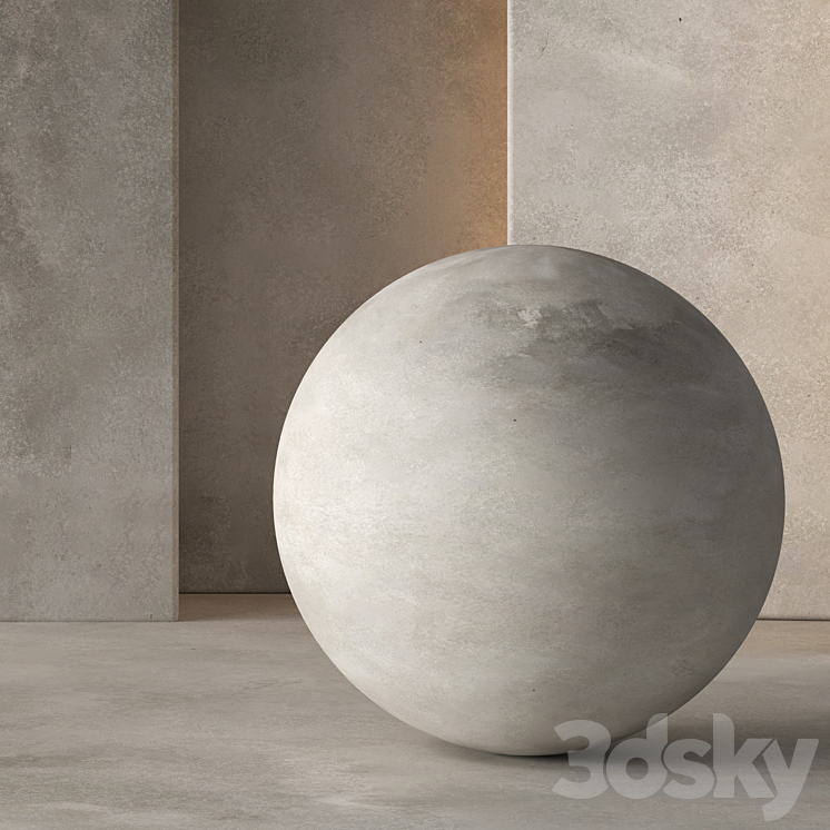 Concrete Material 8K (Seamless – Tileable) No 20 3DS Max Model - thumbnail 2