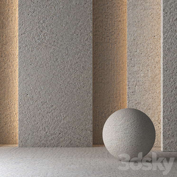 Concrete Material 8K (Seamless – Tileable) No 39 3DS Max Model - thumbnail 1