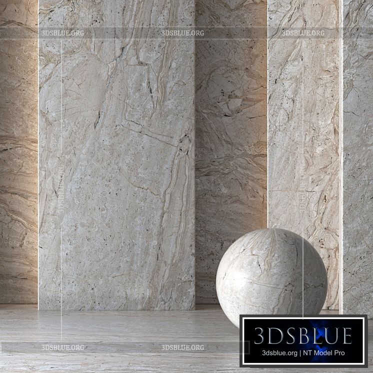 Cream Marble Material 8K (Seamless Tileable) No 101 3DS Max - thumbnail 3