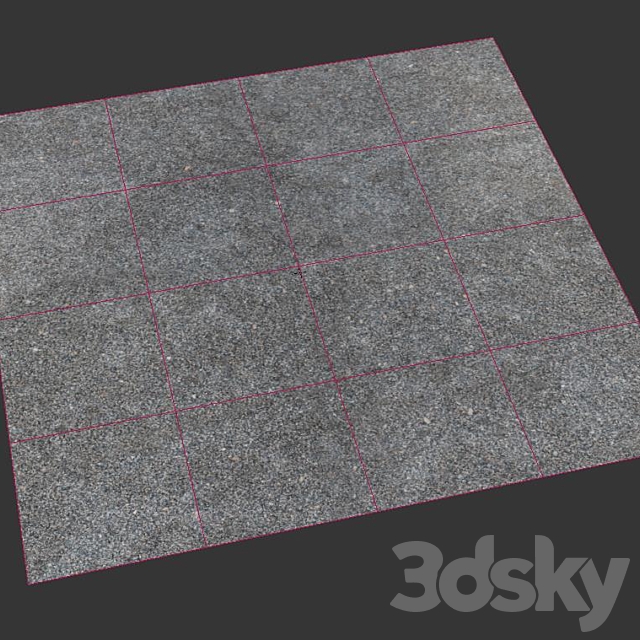 Crushed gravel 3ds Max - thumbnail 3