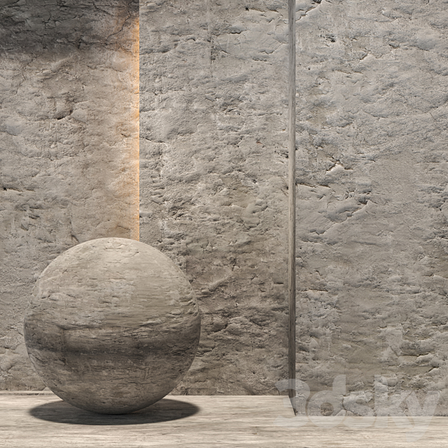 Decorative concrete. 3ds Max - thumbnail 1