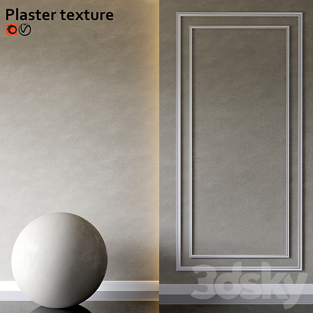 Decorative plaster 3ds Max - thumbnail 1