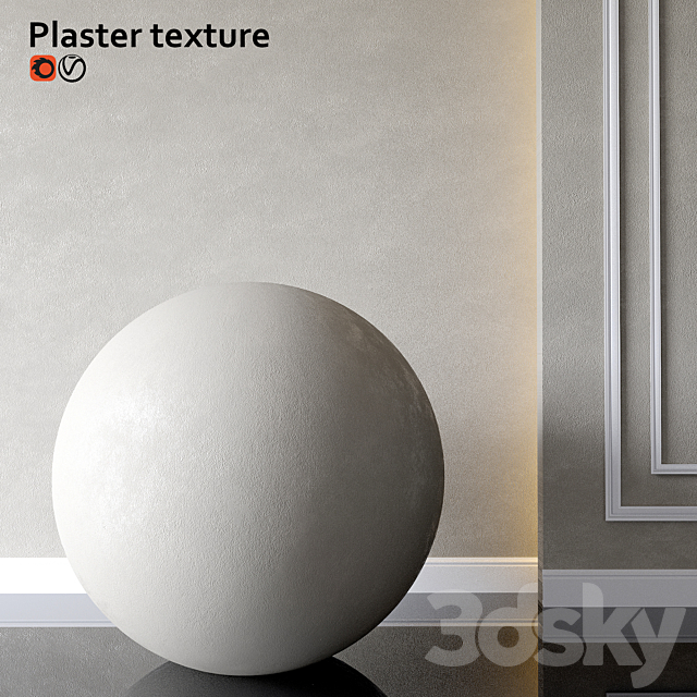 Decorative plaster 3ds Max - thumbnail 2