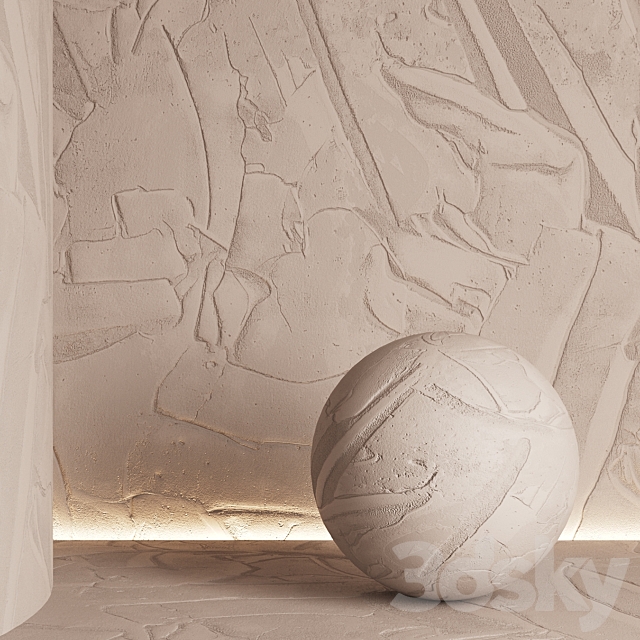 Decorative plaster set 17 3DS Max Model - thumbnail 2