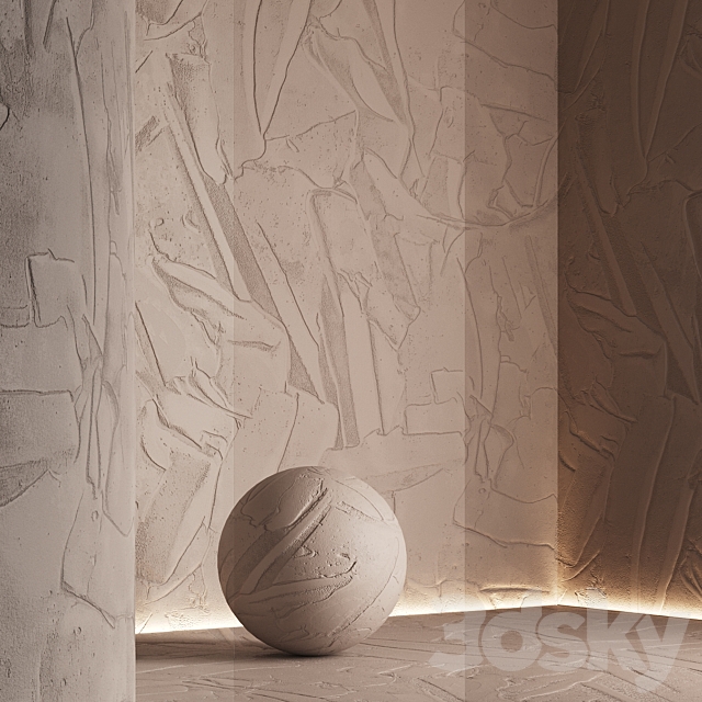 Decorative plaster set 17 3DS Max Model - thumbnail 3