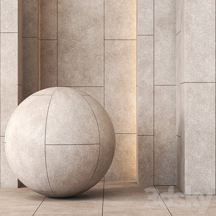 Decorative Stone Textures 4K – Seamless 3DS Max Model - thumbnail 1